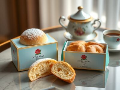 帝国ホテル135周年記念の新作バターサンドとメロンパン。贈り物に