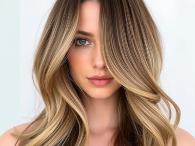 くびれヘアで小顔効果 骨格補正ロングスタイル