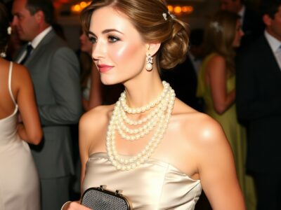 立食パーティのドレスアップ術と小物選び