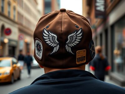 韓国発背面デザインキャップで個性派に